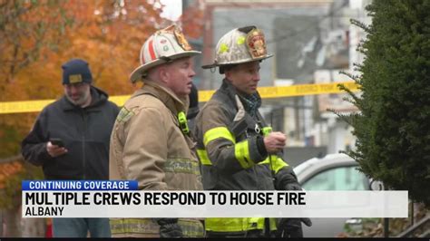 Multiple crews battle house fire in Albany
